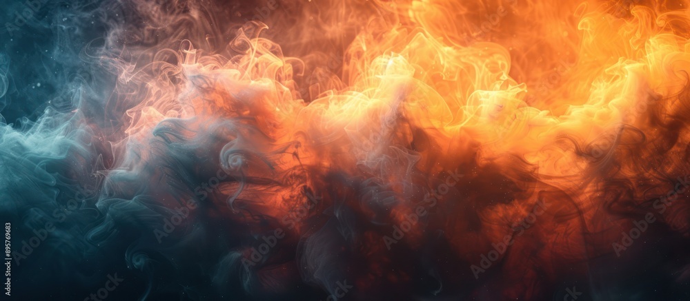 Abstract Fire and Smoke Composition Abstract Fire and Smoke Composition