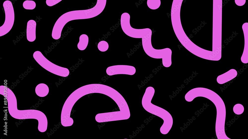 Pink Geometric Shapes on Black Background 4K Video Animation with Dynamic Motion Pink Geometric Shapes on Black Background 4K Video Animation with Dynamic Motion