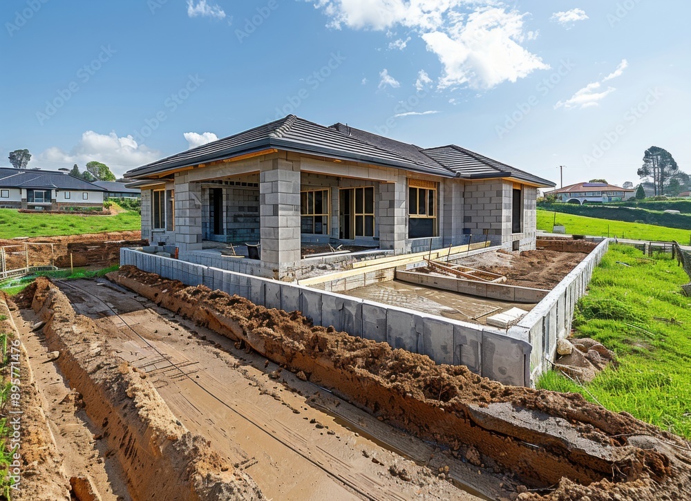 Construction of a New Home in a Rural Setting Construction of a New Home in a Rural Setting