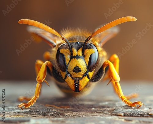 Close-up Portrait of a Wasp