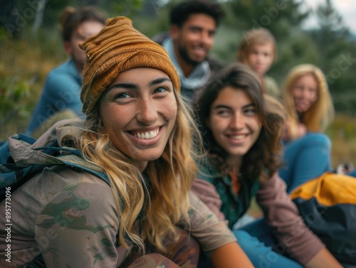 Joyful Diverse Friends Bonding Outdoors: Social Connection and Fun Captured with a Sony A7 IV