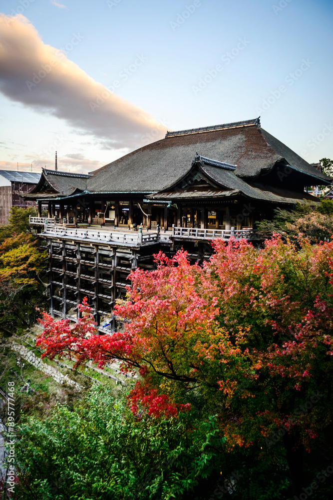 Kiyomizu-dera, a Buddhist temple in eastern Kyoto, Japan. Kiyomizu-dera, a Buddhist temple in eastern Kyoto, Japan.