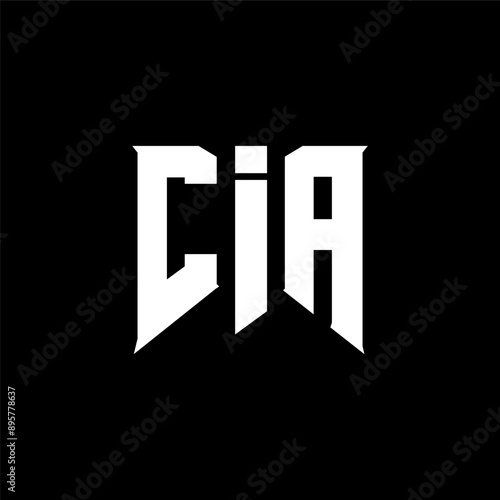 CIA letter logo design for technology company. CIA logo design black and white color combination. CIA logo, CIA vector, CIA design, CIA icon, CIA alphabet. CIA typography logo design.