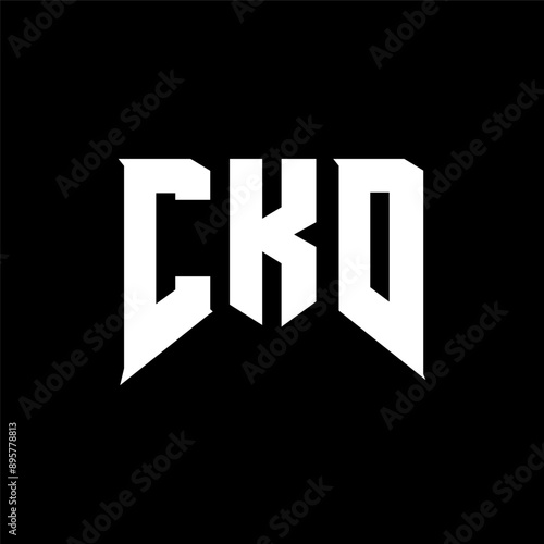 CKD letter logo design for technology company. CKD logo design black and white color combination. CKD logo, CKD vector, CKD design, CKD icon, CKD alphabet. CKD typography logo design.