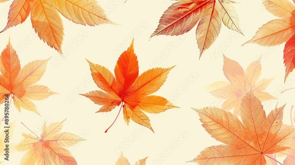 autumn leaves seamless fully customizable pattern swatch vector scalable light beige background --chaos 40 --ar 16:9 --style raw --stylize 250 Job ID: 662e633d-6626-4a2e-b8ed-f14f929cca44 autumn leaves seamless fully customizable pattern swatch vector scalable light beige background --chaos 40 --ar 16:9 --style raw --stylize 250 Job ID: 662e633d-6626-4a2e-b8ed-f14f929cca44