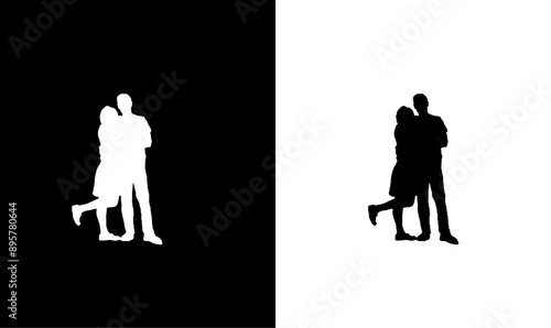 couple silhouette, couple silhouette illustration, vector, art, design, couple silhouette illustration, vector, art, silhouette, people, business, woman, family, group, illustration, men, silhouettes,