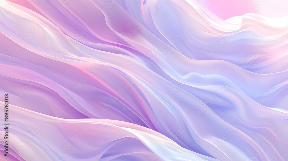 Obraz premium Soft Pastel Gradients: A soothing abstract background with soft pastel gradients blending seamlessly. 
