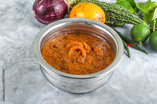 Indian cuisine - Masala with calamari photo