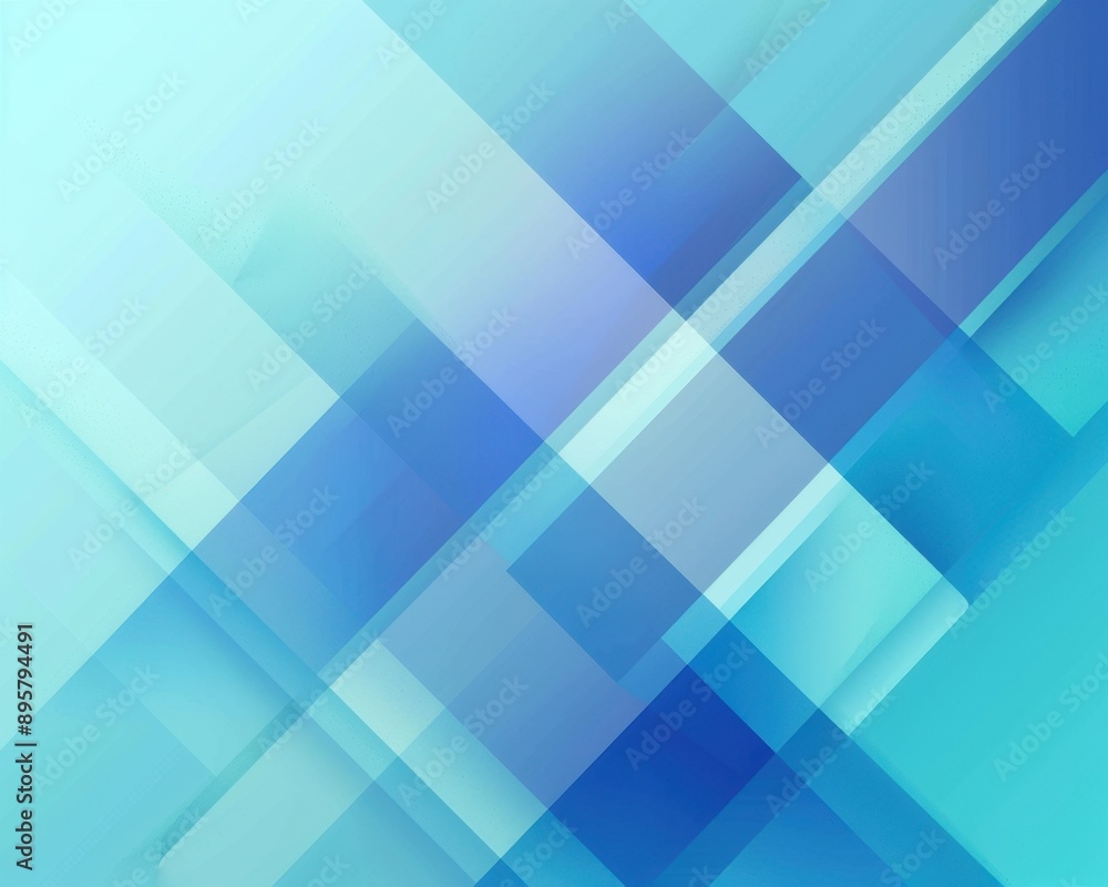 Angular shapes, cool blue gradient, flat design illustration Angular shapes, cool blue gradient, flat design illustration