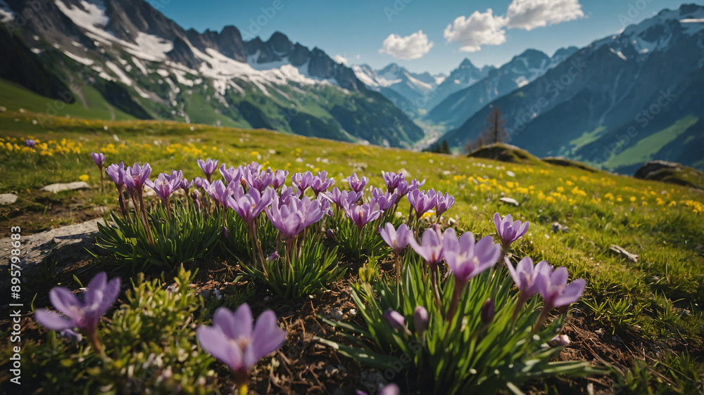 Obraz premium Spring time in Alps.