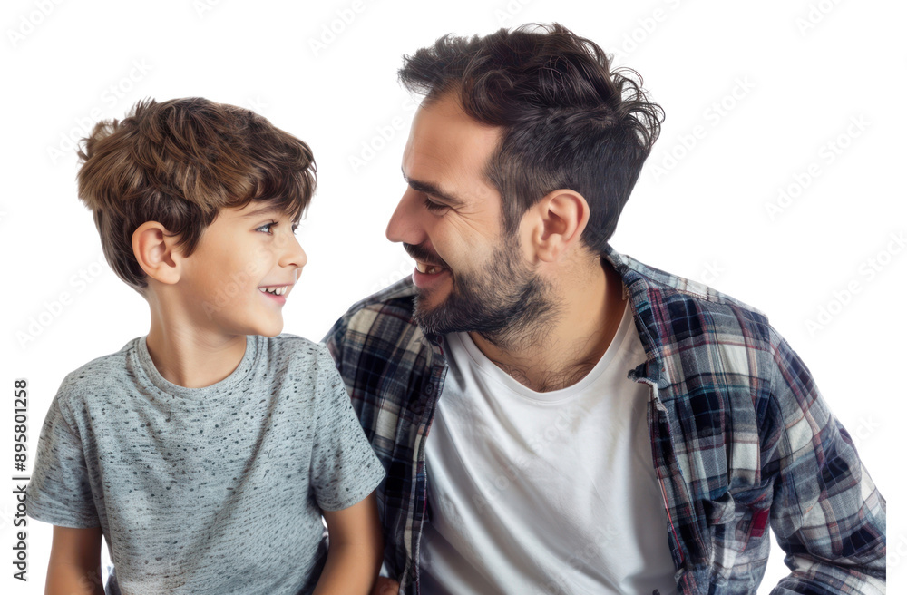 PNG happy smile dad and son PNG happy smile dad and son