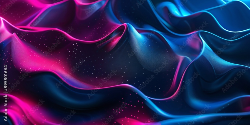 Fototapeta premium Abstract background with smoke waves on a dark background