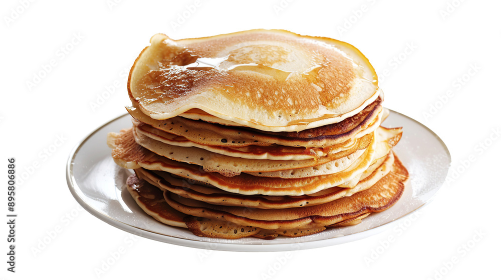 pancakes for breakfast on a transparent background pancakes for breakfast on a transparent background