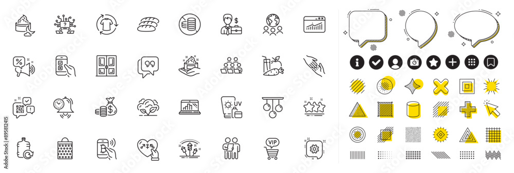 Set of Door, Teamwork question and Time management line icons for web app. Design elements, Social media icons. Coins bag, Skin care, Survey icons. Genders, Mobile survey, Night cream signs. Vector Set of Door, Teamwork question and Time management line icons for web app. Design elements, Social media icons. Coins bag, Skin care, Survey icons. Genders, Mobile survey, Night cream signs. Vector