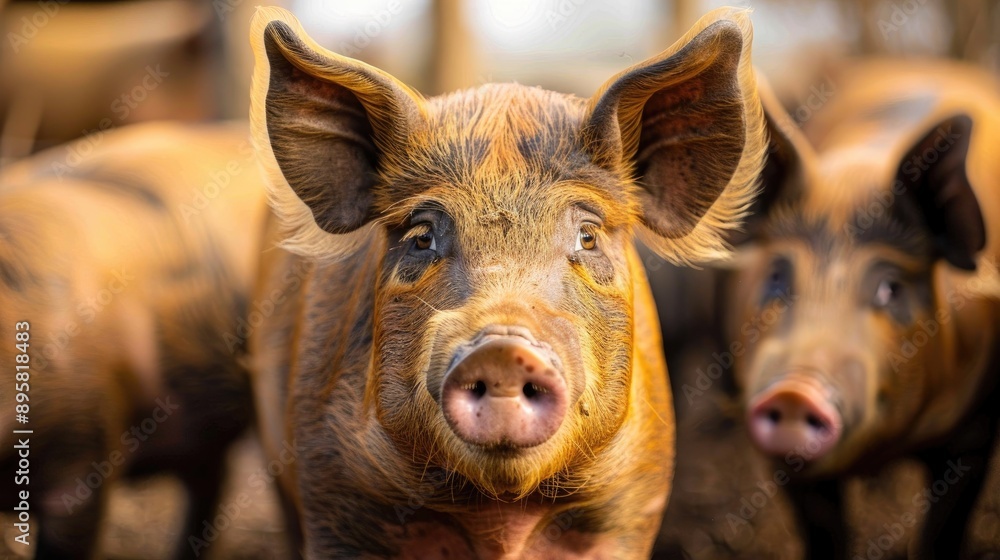 Pigs in Breeding Stock at the Farm Pigs in Breeding Stock at the Farm