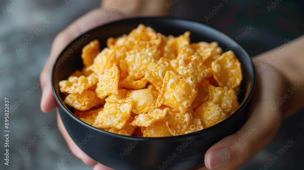 Crunchy Corn Puff Snack Ideal for ASMR Recording Crunchy Corn Puff Snack Ideal for ASMR Recording