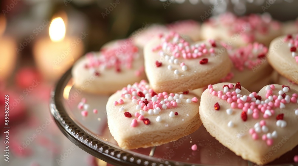 Heart shaped sugar cookies Heart shaped sugar cookies