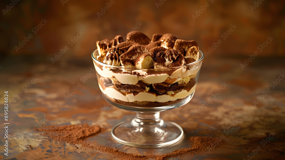 Decadent Serving of Creamy Italian Tiramisu. Decadent Serving of Creamy Italian Tiramisu.
