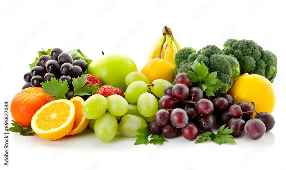 vegetable and fruits photo or illustrator on white background vegetable and fruits photo or illustrator on white background