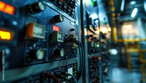 Control Panel in an Industrial Facility © zaen_studio