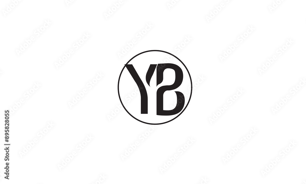 YB, BY , Y , B, Abstract Letters Logo Monogram YB, BY , Y , B, Abstract Letters Logo Monogram