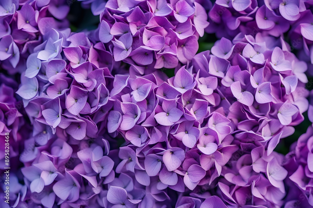 Hydrangea flower vibrant bokeh background, AI Generated Hydrangea flower vibrant bokeh background, AI Generated