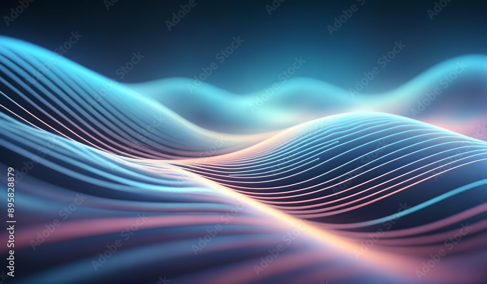 Simple glowing line background Simple glowing line background