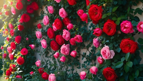 Wallpaper Mural Red roses wall Torontodigital.ca