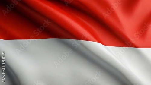 Free Download Indonesian flag waving the red and white flag represents symbol of courage and purity, picture the flag of Indonesia - GFXLoad