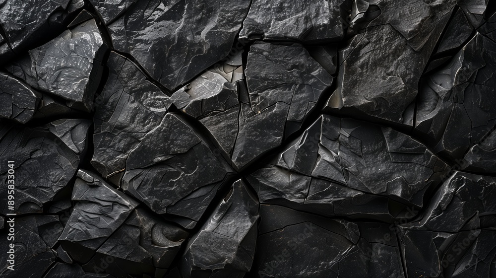 Black stone texture background with a rough surface for product presentation. Black stone texture background with a rough surface for product presentation.