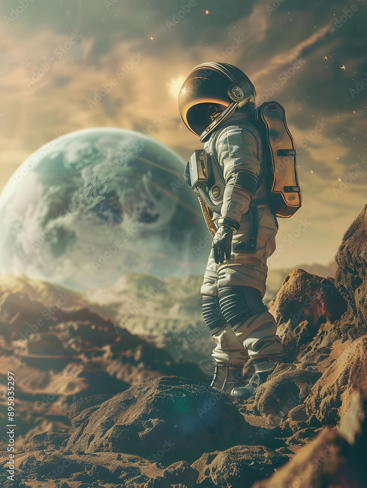 Fototapeta premium Astronaut in space