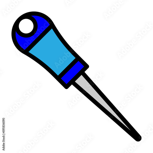 Awl Vector Filled Icon Design
