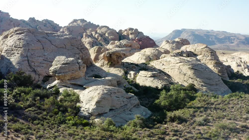 Pan shot in the White Rock Hills region, Red Rock Canyon NCA, Nevada, Las Vegas, USA. Pan shot in the White Rock Hills region, Red Rock Canyon NCA, Nevada, Las Vegas, USA.
