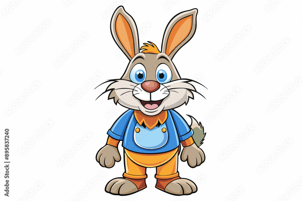 Funny Rabbit with White Background Vector Illustration, Cartoons, Clipart, and Line Art Design, Adorable funny rabbit vector illustration, perfect for cartoons, clipart, and line art designs Funny Rabbit with White Background Vector Illustration, Cartoons, Clipart, and Line Art Design, Adorable funny rabbit vector illustration, perfect for cartoons, clipart, and line art designs