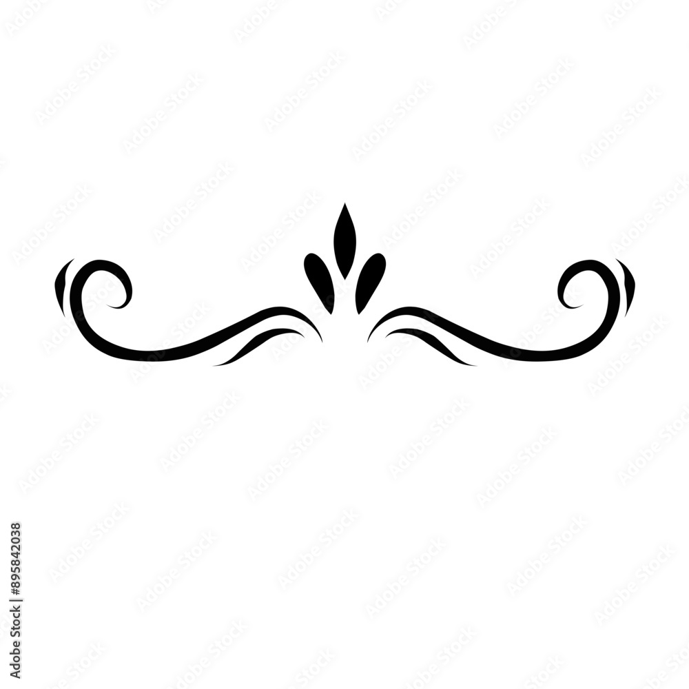 Collection of Handdrawn swirls and curles. Design element of ornaments for wedding cards, in invitations, save the date cards, flyers for restaurant Collection of Handdrawn swirls and curles. Design element of ornaments for wedding cards, in invitations, save the date cards, flyers for restaurant
