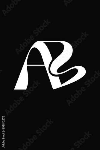 AB  letter logo design 