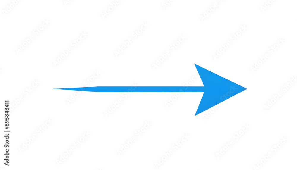 Blue arrow pointing right on transparent background. 3d arrow. Arrow shape element Blue arrow pointing right on transparent background. 3d arrow. Arrow shape element