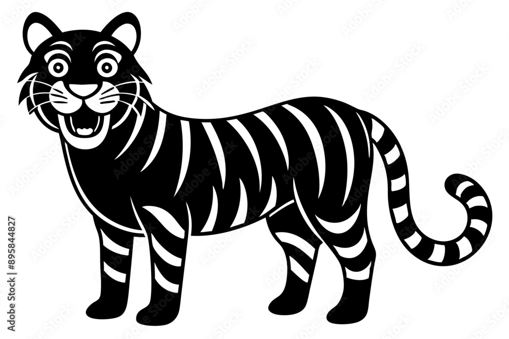 Funny Tiger on White Background Vector Illustration, Cartoons, Clipart, and Line Art Design, Funny tiger illustration in vector, cartoons, clipart, and line art on a white background. Funny Tiger on White Background Vector Illustration, Cartoons, Clipart, and Line Art Design, Funny tiger illustration in vector, cartoons, clipart, and line art on a white background.
