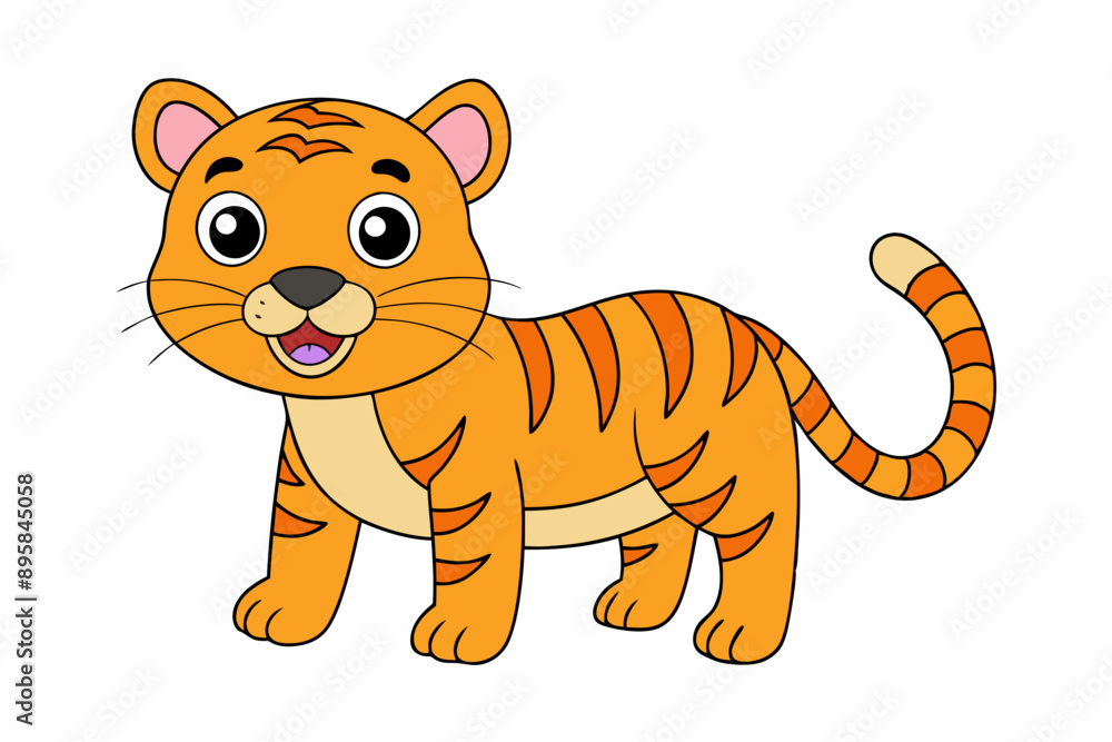Funny Tiger on White Background Vector Illustration, Cartoons, Clipart, and Line Art Design, Funny tiger illustration in vector, cartoons, clipart, and line art on a white background. Funny Tiger on White Background Vector Illustration, Cartoons, Clipart, and Line Art Design, Funny tiger illustration in vector, cartoons, clipart, and line art on a white background.