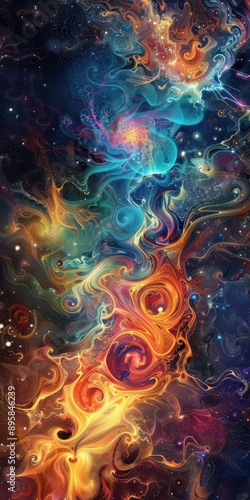 Abstract Cosmic Swirls