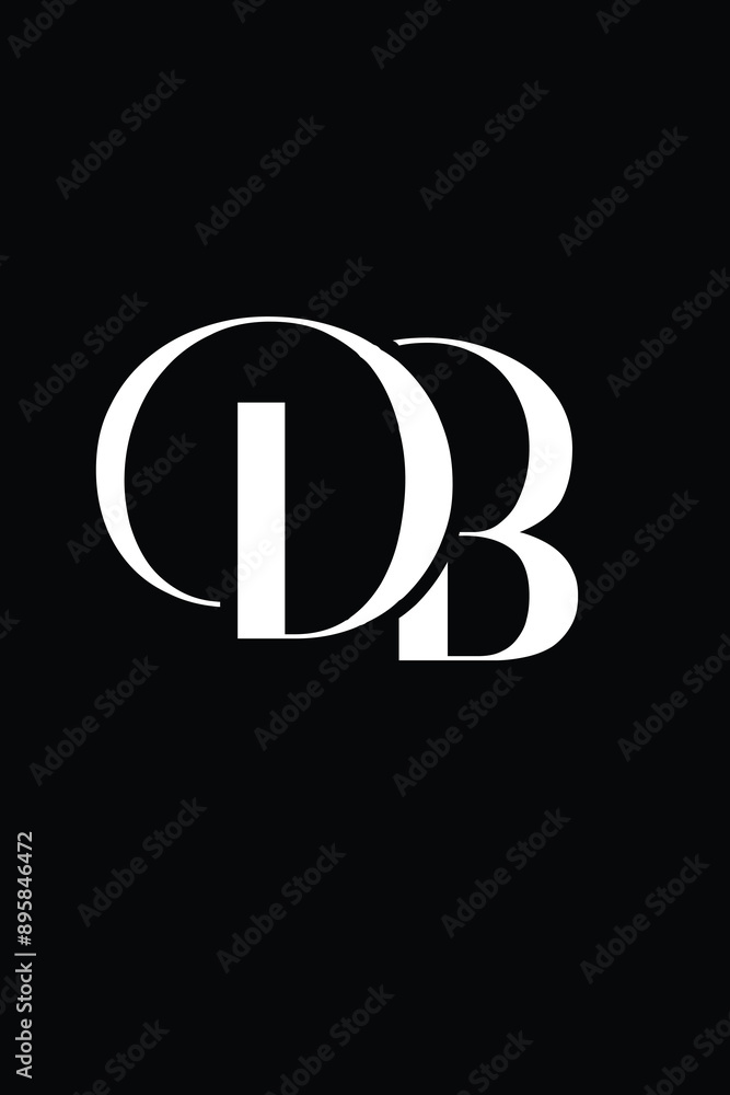 DB letter logo design DB letter logo design