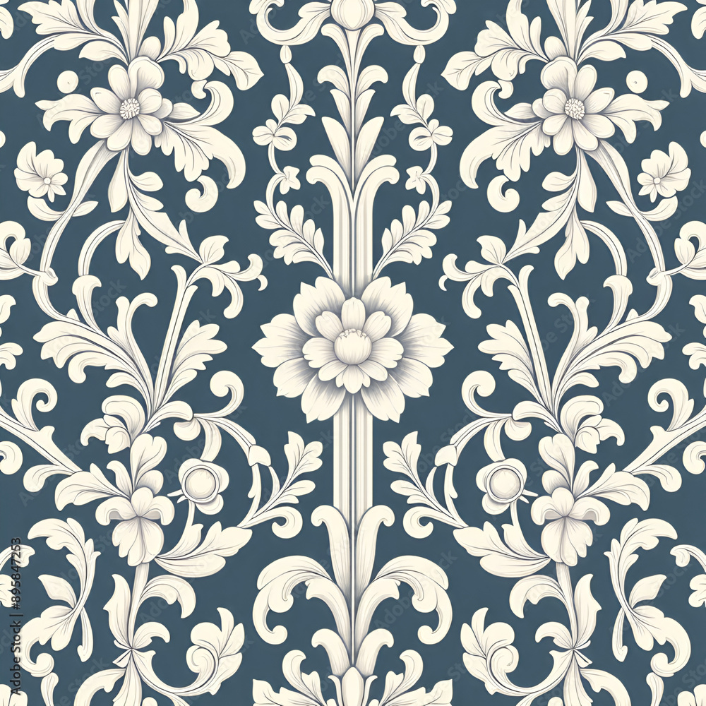 Obraz premium seamless pattern with flowers
