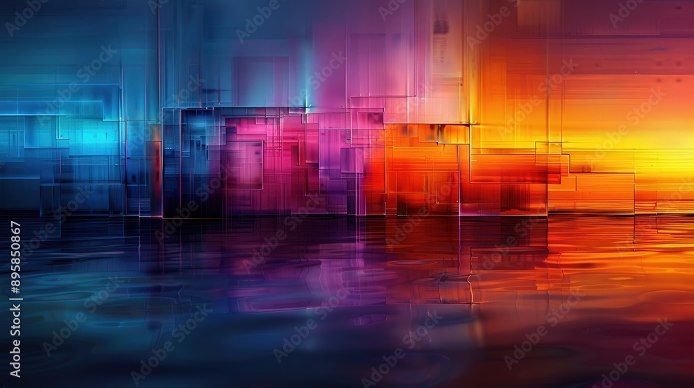 Fototapeta premium A term tell painted on a canvas with abstract expression