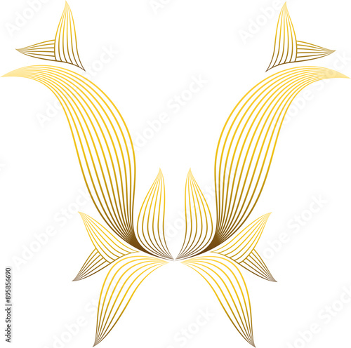 beautiful golden flower petal