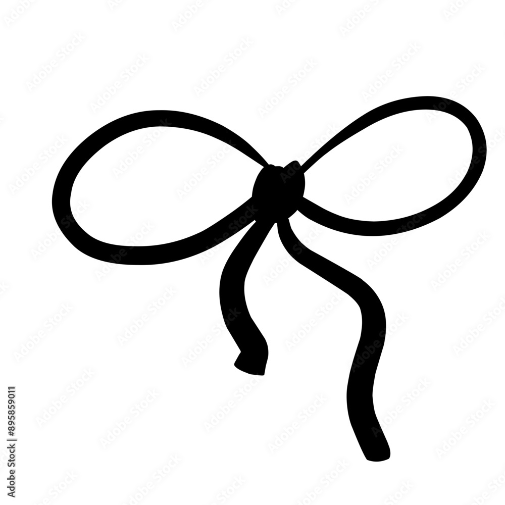 Vector illustrations of rope bows icon Vector illustrations of rope bows icon