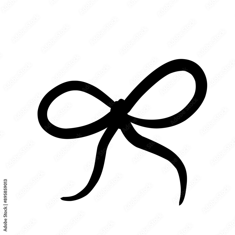 Vector illustrations of rope bows icon Vector illustrations of rope bows icon