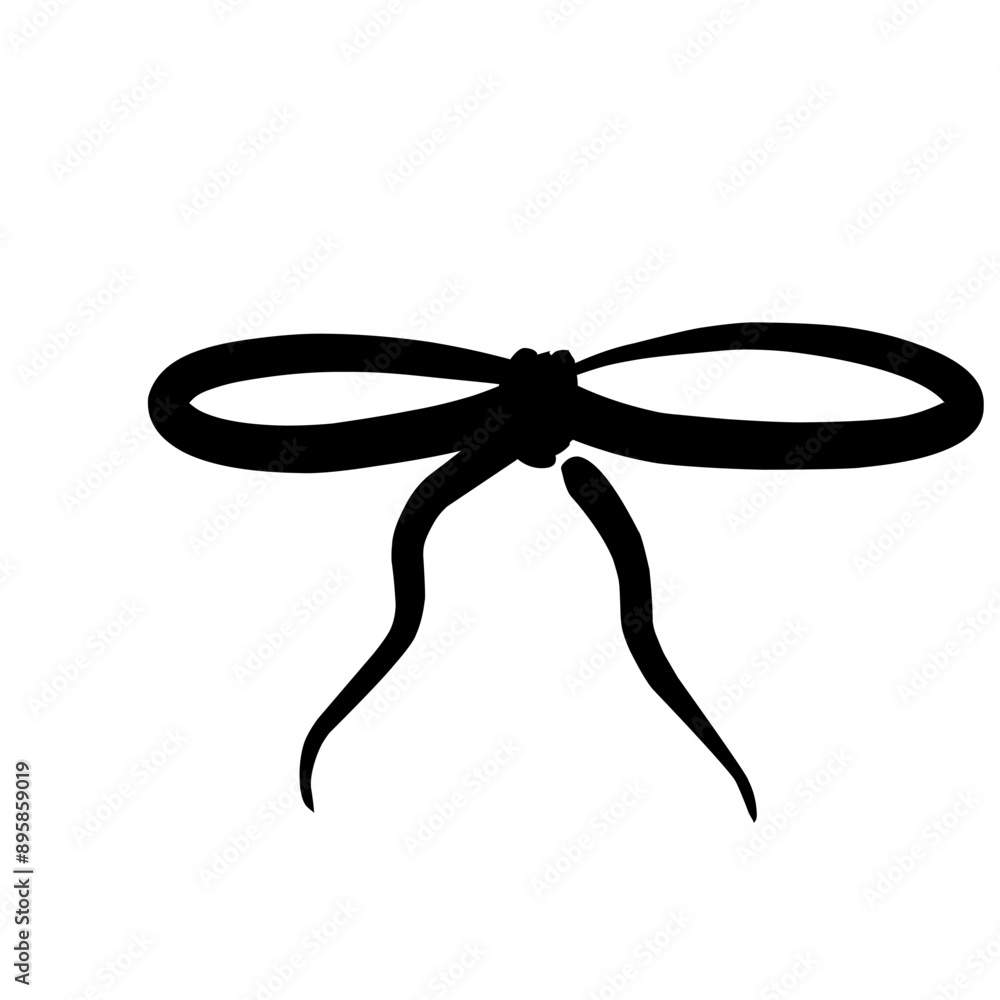 Vector illustrations of rope bows icon Vector illustrations of rope bows icon