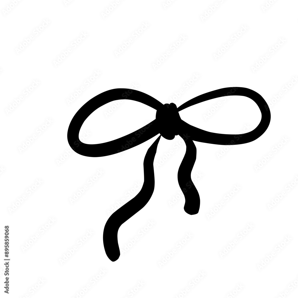 Vector illustrations of rope bows icon Vector illustrations of rope bows icon