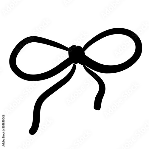 Vector illustrations of rope bows icon