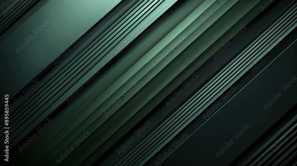 Obraz premium Mesmerizing Emerald Gradients: An Enigmatic Visual Journey
